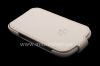 Photo 9 — Kasus kulit asli dengan pembukaan vertikal penutup Kulit Balik Shell untuk BlackBerry 9320 / 9220 Curve, Putih (white)