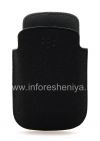 Фотография 1 — Оригинальный тканевый чехол-карман Microfibre Pocket Pouch для BlackBerry 9320/9220 Curve, Черный/Серый (Black/Grey)