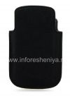 Фотография 2 — Оригинальный тканевый чехол-карман Microfibre Pocket Pouch для BlackBerry 9320/9220 Curve, Черный/Серый (Black/Grey)