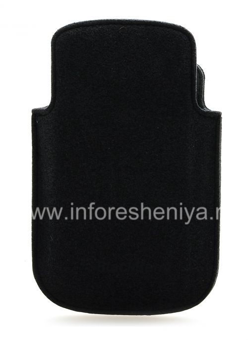Галерея фотографий товара Оригинальный тканевый чехол-карман Microfibre Pocket Pouch для BlackBerry 9320/9220 Curve, Черный/Серый (Black/Grey)