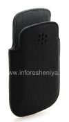Фотография 4 — Оригинальный тканевый чехол-карман Microfibre Pocket Pouch для BlackBerry 9320/9220 Curve, Черный/Серый (Black/Grey)