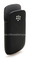 Фотография 4 — Оригинальный кожаный чехол-карман Leather Pocket Pouch для BlackBerry 9320/9220 Curve, Черный (Black)