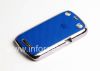 Photo 3 — Plastic isikhwama-cover nge Faka embossed for BlackBerry 9360 / 9370 Curve, Metallic / Blue