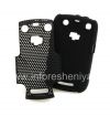 Photo 3 — La cubierta resistente perforado para BlackBerry Curve 9360/9370, Negro / Negro