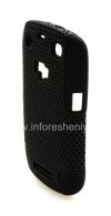 Photo 4 — La cubierta resistente perforado para BlackBerry Curve 9360/9370, Negro / Negro