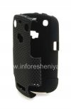 Photo 7 — La cubierta resistente perforado para BlackBerry Curve 9360/9370, Negro / Negro