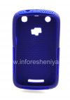 Фотография 2 — Чехол повышенной прочности перфорированный для BlackBerry 9360/9370 Curve, Синий/Синий