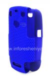Фотография 7 — Чехол повышенной прочности перфорированный для BlackBerry 9360/9370 Curve, Синий/Синий