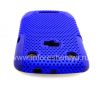 Фотография 8 — Чехол повышенной прочности перфорированный для BlackBerry 9360/9370 Curve, Синий/Синий