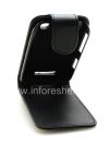 Фотография 7 — Кожаный чехол с вертикально открывающейся крышкой для BlackBerry 9360/9370 Curve, Черный с мелкой текстурой