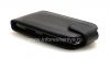 Photo 8 — Ledertasche mit vertikale Öffnung für das Blackberry Curve 9360/9370, Schwarz mit feiner Struktur