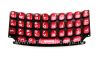 Photo 1 — El teclado original Inglés para el BlackBerry Curve 9360/9370, Red (Rojo Rubí)
