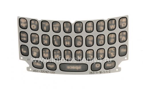 Смотреть галерею фотографий Галерея фотографий товара Русская клавиатура для BlackBerry 9360/9370 Curve (гравировка), Черный