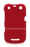 Фотография 1 — Пластиковый чехол-крышка "Carbon" для BlackBerry 9360/9370 Curve, Красный