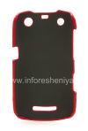 Фотография 2 — Пластиковый чехол-крышка "Carbon" для BlackBerry 9360/9370 Curve, Красный