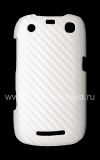 Photo 1 — Plastique "Carbon" Case Cover pour BlackBerry Curve 9360/9370, Blanc