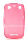 Фотография 1 — Силиконовый чехол уплотненный  матовый для BlackBerry 9360/9370 Curve, Розовый