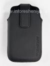 Фотография 1 — Оригинальный кожаный чехол с клипсой Leather Swivel Holster для BlackBerry 9360/9370 Curve, Черный (Black)
