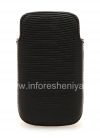 Photo 2 — De cuero original de la bolsa del bolsillo del bolsillo de cuero para BlackBerry Curve 9360/9370, Negro (Negro)