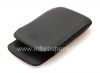 Photo 4 — Kulit asli Kasus-saku Kulit Pocket Pouch untuk BlackBerry 9360 / 9370 Curve, Black (hitam)