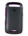 Photo 1 — Original Case durcis peau Premium pour le BlackBerry Curve 9360/9370, Noir / Violet (Noir / Violet)