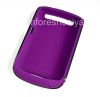 Photo 2 — Asli Premium Kulit Kasus untuk ruggedized BlackBerry 9360 / 9370 Curve, Black / Purple (hitam / Purple)