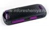 Photo 4 — Asli Premium Kulit Kasus untuk ruggedized BlackBerry 9360 / 9370 Curve, Black / Purple (hitam / Purple)