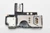 Photo 2 — konektor Chip SIM, SD untuk BlackBerry 9360 / 9370 Curve, hitam