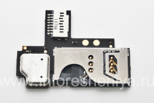 Photogallery for konektor Chip SIM, SD untuk BlackBerry 9360 / 9370 Curve, hitam product