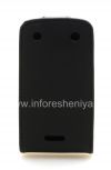 Photo 2 — Housse en cuir avec couvercle à ouverture verticale pour BlackBerry Curve 9380, Noir avec grande texture