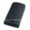 Photo 2 — Housse en cuir avec couvercle à ouverture verticale pour BlackBerry Curve 9380, Noir avec texture fine
