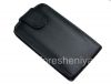 Photo 3 — BlackBerry 9380 কার্ভ জন্য উল্লম্ব খোলার সঙ্গে চামড়া ক্ষেত্রে কভার, জরিমানা জমিন কালো