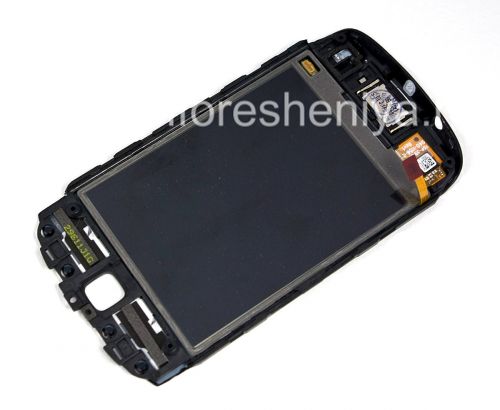 Photogallery for Touch-screen (Touchscreen) in the assembly with the front panel for BlackBerry 9380 Curve, The black product