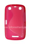 Фотография 2 — Силиконовый чехол уплотненный Streamline для BlackBerry 9380 Curve, Розовый