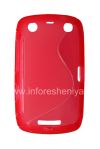 Photo 1 — Silicone Case untuk kompak Streamline BlackBerry 9380 Curve, merah