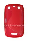 Photo 2 — Silicone Case untuk kompak Streamline BlackBerry 9380 Curve, merah