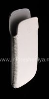 Photo 4 — Asli Leather Case-saku Kulit Pocket untuk BlackBerry 9380 Curve, Putih (white)