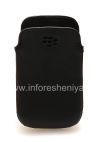 Фотография 1 — Оригинальный кожаный чехол-карман Leather Pocket для BlackBerry 9380 Curve, Черный (Black)
