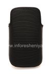 Фотография 2 — Оригинальный кожаный чехол-карман Leather Pocket для BlackBerry 9380 Curve, Черный (Black)