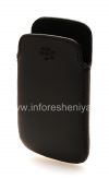 Photo 3 — Caso de cuero original de desembolso de bolsillo de cuero para BlackBerry 9380 Curve, Negro (Negro)