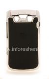 Photo 1 — Plastic bag-cover with relief insert for BlackBerry 9790 Bold, Metallic / Black