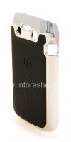 Фотография 4 — Пластиковый чехол-крышка с рельефной вставкой для BlackBerry 9790 Bold, Металлик/Черный