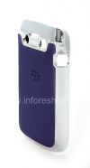 Photo 4 — Plastik tas-cover dengan insert timbul untuk BlackBerry 9790 Bold, Metallic / Biru