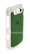 Photo 3 — Plastik tas-cover dengan insert timbul untuk BlackBerry 9790 Bold, Logam / Hijau