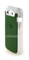 Photo 4 — Plastik tas-cover dengan insert timbul untuk BlackBerry 9790 Bold, Logam / Hijau