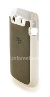 Photo 4 — Plastik tas-cover dengan insert timbul untuk BlackBerry 9790 Bold, Logam / Abu-abu