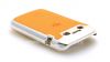 Фотография 5 — Пластиковый чехол-крышка с рельефной вставкой для BlackBerry 9790 Bold, Металлик/Оранжевый