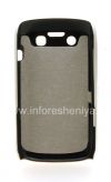 Photo 2 — Plastik tas-cover dengan insert timbul untuk BlackBerry 9790 Bold, Logam / Red