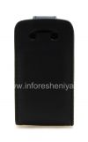 Photo 2 — Caso de cuero con tapa de apertura vertical para BlackBerry 9790 Bold, Negro con textura fina
