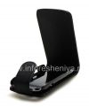 Photo 8 — Housse en cuir avec couvercle à ouverture verticale pour BlackBerry 9790 Bold, Noir avec texture fine
